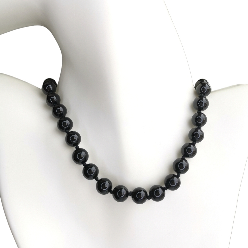 Black Onyx necklace 18 Inches 🆕 Healing Crystals